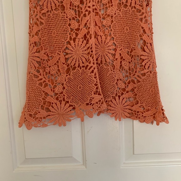 Coral Crocheted Tank - Picture 5 of 7